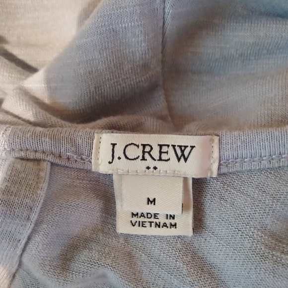 3/$12 J. Crew Factory Light Blue Shirt Tail Tank Top Size Medium - Picture 5 of 6